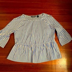 Lands end peplum blouse
